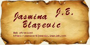 Jasmina Blažević vizit kartica